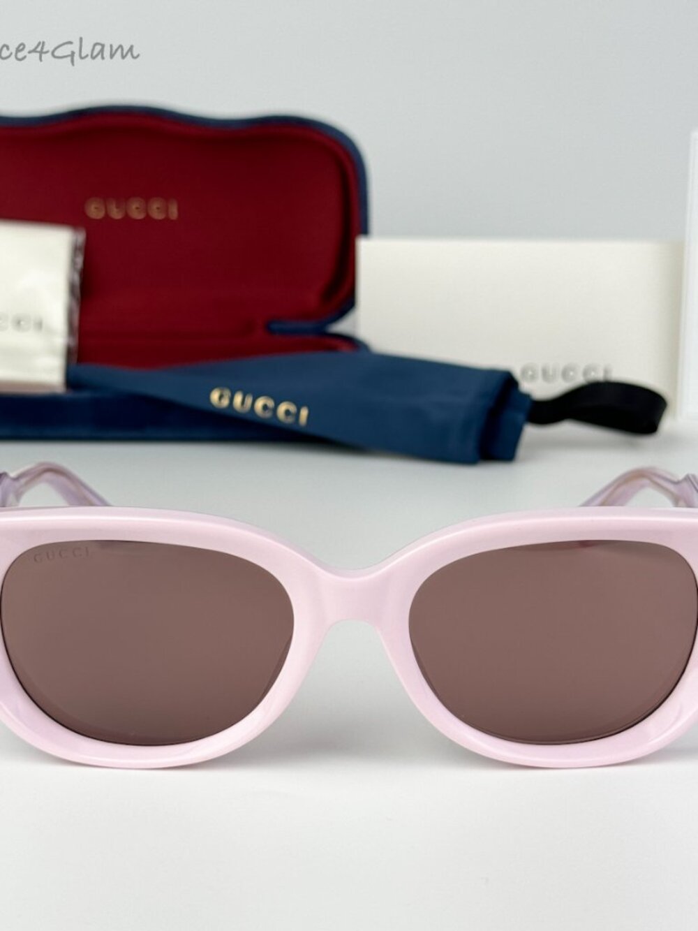 Gucci Men Sunglasses Pink Brown Cat Eye GG1532SA 004 BRAND NEW